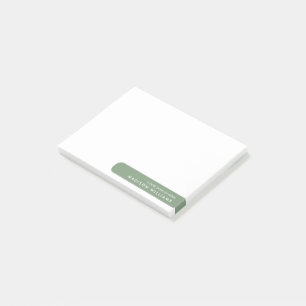Moderne Minimalistische Personalisierte Stationier Post-it Klebezettel
