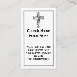 Moderne Minimalistische Pfarrkirche Visitenkarte