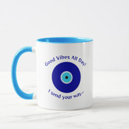 Moderne, Minimalistische positive Energie, blaues  Tasse