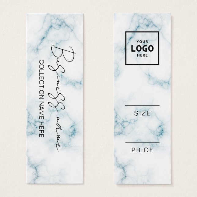 Moderne Minimalistische Preis-Hängekarte (Vorne & Hinten)