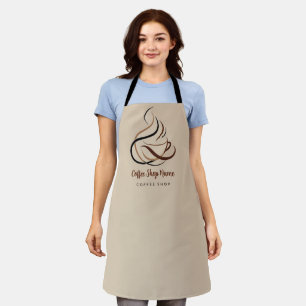 Moderne minimalistische professionelle Kaffeeröste Schürze