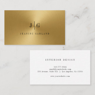 Moderne minimalistische professionelle Monogramm G Visitenkarte