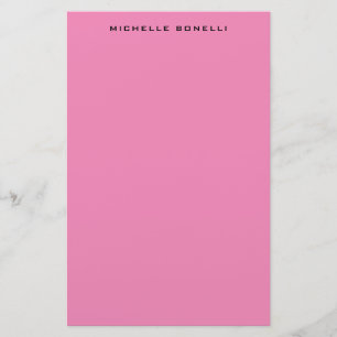 Moderne Minimalistische Professionelle Rosa Weibli Briefpapier