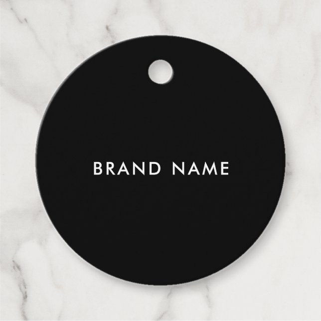 Moderne Minimalistische QR Code Closing Label Hang (Vorderseite)