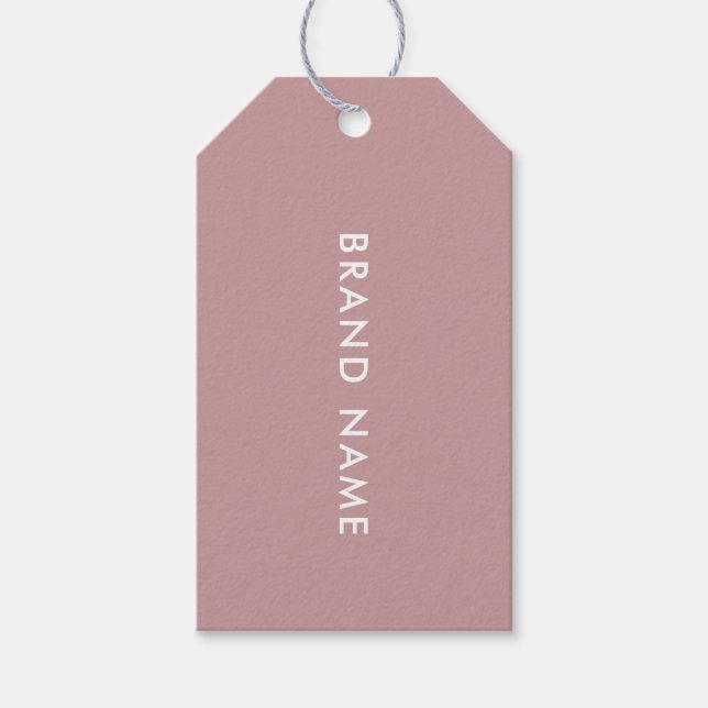 Moderne Minimalistische QR Code Closing Label Hang Geschenkanhänger (Vorderseite)