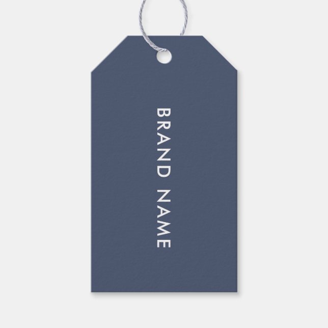 Moderne Minimalistische QR Code Closing Label Hang Geschenkanhänger (Vorderseite)