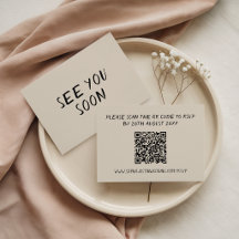 Moderne minimalistische QR-Code-Handschriftliche H