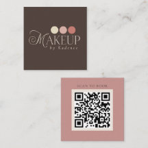 Moderne Minimalistische QR-Code-Makeup-Artistin