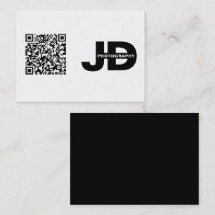 Moderne Minimalistische QR-Code saubere einfache Visitenkarte