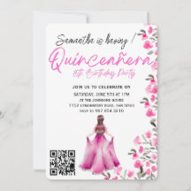 Moderne Minimalistische Quinceañera 15. Geburtstag