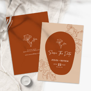 Moderne Minimalistische Retro-Typografie Save the Date