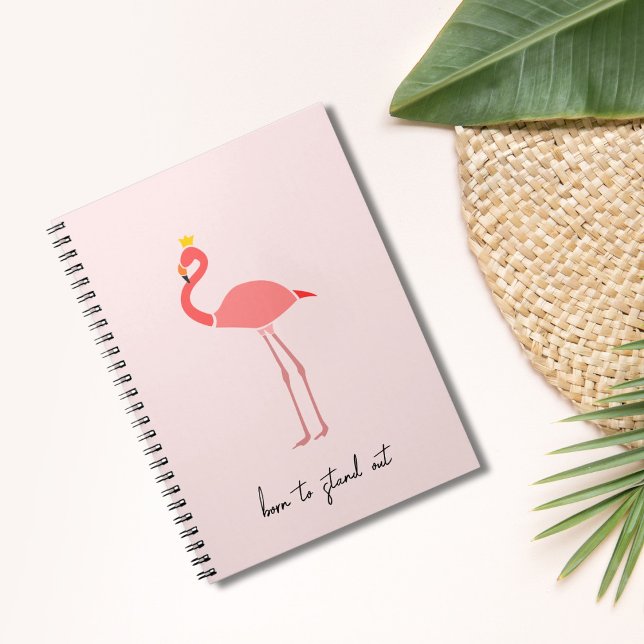 Moderne Minimalistische Rosa Flamingo Notizblock (Von Creator hochgeladen)