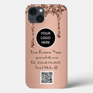 Moderne minimalistische rosa tropfende benutzerdef Case-Mate iPhone hülle