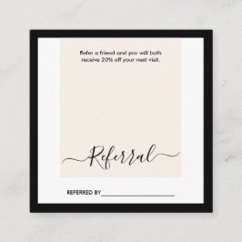 Moderne Minimalistische saubere elegante Quadratische Visitenkarte