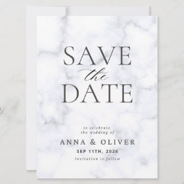 Moderne Minimalistische Save the Date-Karte Save The Date