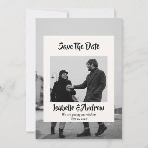 Moderne Minimalistische Save-the-Date-Magnet Save The Date