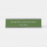 Moderne Minimalistische Schlichte Eleganwald Grün