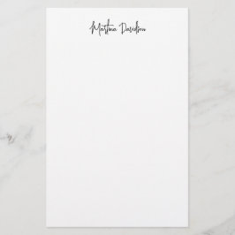 Moderne Minimalistische Schlichte Kreativkalligrap Briefpapier