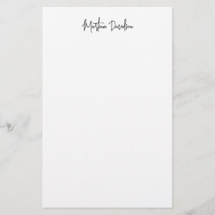 Moderne Minimalistische Schlichte Kreativkalligrap Briefpapier