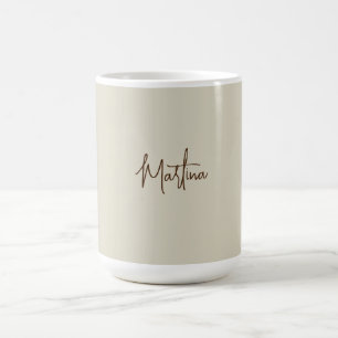 Moderne Minimalistische Schlichte Kreativkalligrap Kaffeetasse