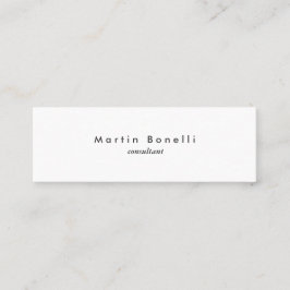 Moderne, Minimalistische Schlichte Skinnecarte Mini Visitenkarte