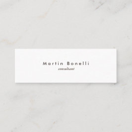 Moderne Minimalistische Schlichte Slim Business Ca Mini Visitenkarte
