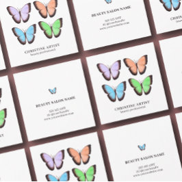 Moderne Minimalistische Schönheit Beruflich Quadratische Visitenkarte