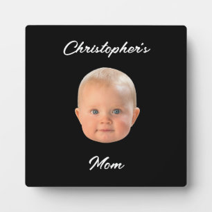 Moderne minimalistische Schrift Baby-Gesicht Foto- Fotoplatte
