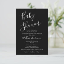 Moderne minimalistische Schrift Baby Shower