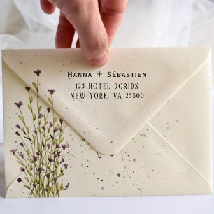 Moderne Minimalistische Schrift Hochzeit Permastempel