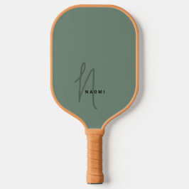 Moderne minimalistische Schrift initialen Monogram Pickleball Schläger