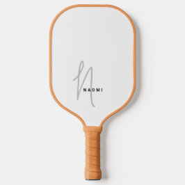Moderne minimalistische Schrift monogrammierte Ini Pickleball Schläger