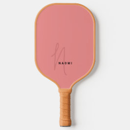 Moderne minimalistische Schrift monogrammierte Ini Pickleball Schläger
