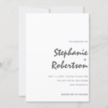 moderne minimalistische Schrift Schwarz-Weiß Hochz