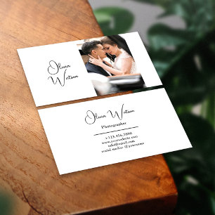 Moderne minimalistische Schriftart Professioneller Visitenkarte