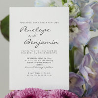 Moderne Minimalistische Schwarz-weiß-Chic-Hochzeit