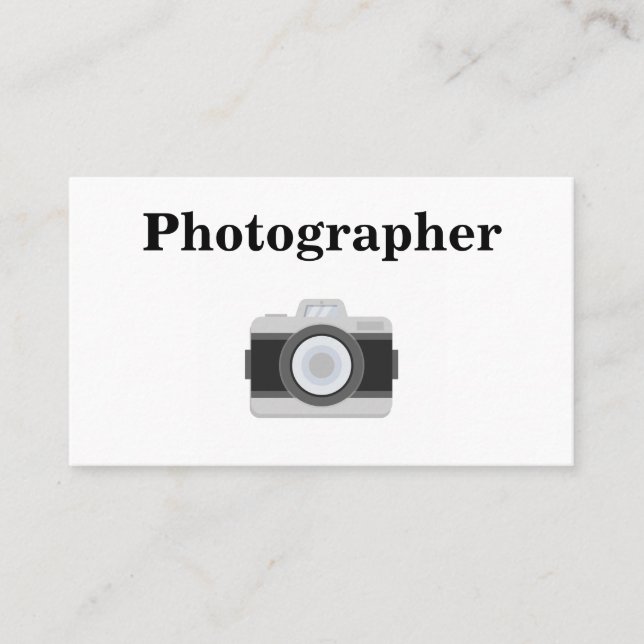 Moderne Minimalistische Schwarz-Weiß-Typografie Bu Visitenkarte (Vorderseite)