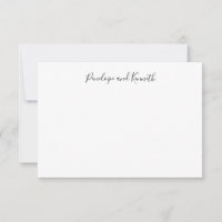 Moderne Minimalistische Schwarz-weiße SkriptTypogr