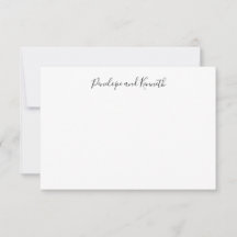 Moderne Minimalistische Schwarz-weiße SkriptTypogr