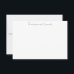 Moderne Minimalistische Schwarz-weiße spielerische Dankeskarte<br><div class="desc">Moderne Minimalistische Schwarz-weiße spielerische Typografie Danke Karte</div>