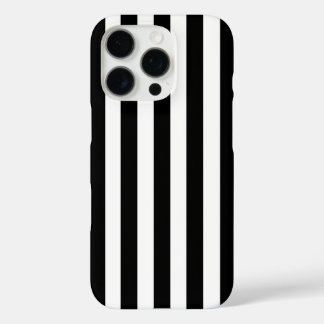 Moderne minimalistische schwarz-weiße Streifen iPhone 16 Pro Hülle