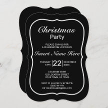 Moderne Minimalistische Schwarz-weiße Weihnachten