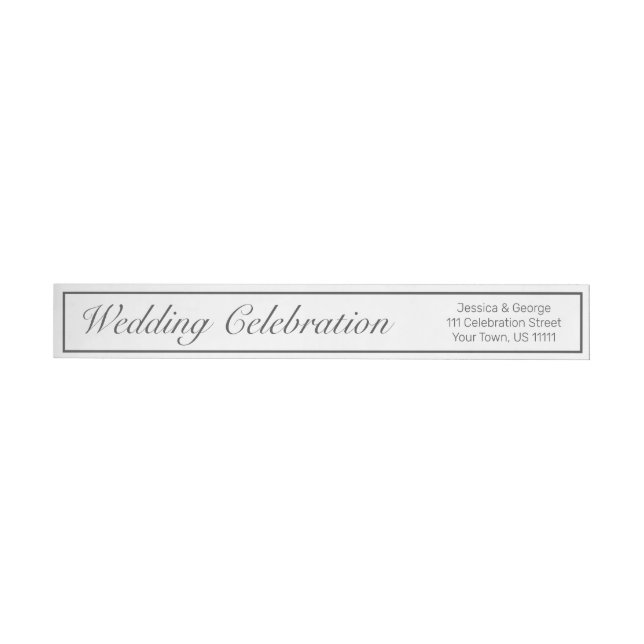 Moderne Minimalistische Schwarze Hochzeit (Person)