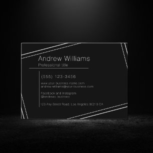 Moderne Minimalistische Schwarze Professionelle Ei Visitenkarte