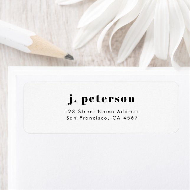 Moderne Minimalistische schwarze Typografie-Rückse (Insitu)