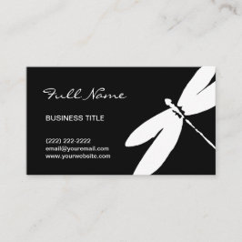 Moderne Minimalistische schwarze u. weiße elegante Visitenkarte