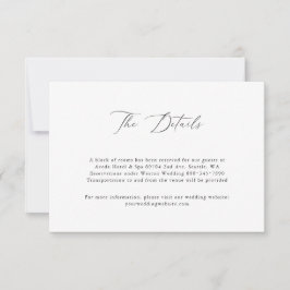 Moderne Minimalistische Script-Wedding RSVP-Karte RSVP Karte