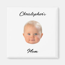 Moderne Minimalistische Skript-Babys-Gesichtsfoto-
