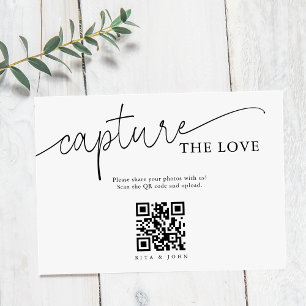 Moderne minimalistische Skript-Erfassung The Love  Begleitkarte