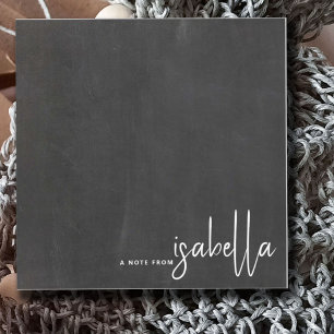 Moderne Minimalistische Skriptbezeichnung aus Chal Mitteilungskarte